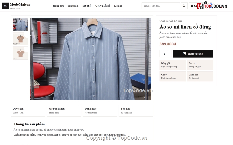 website thời trang,bán website,web bán thời trang